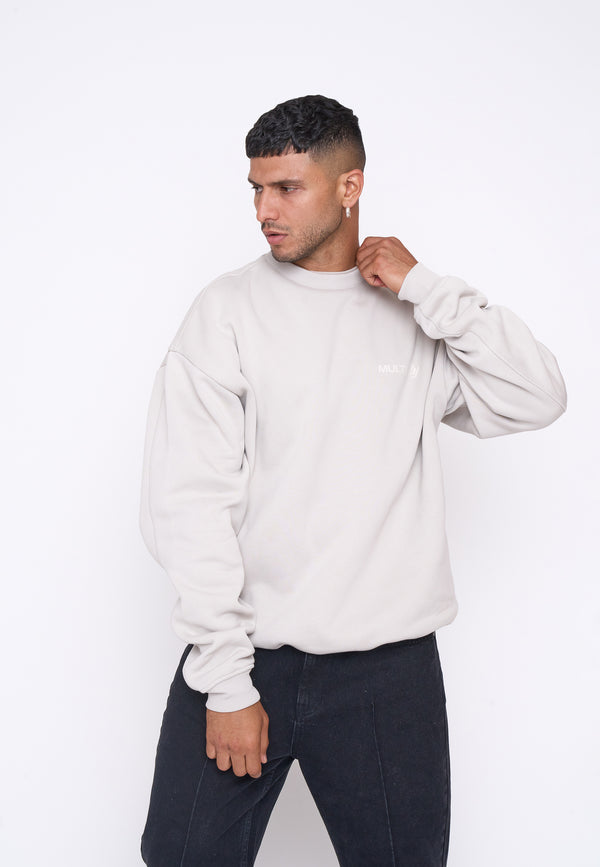 Multiply Spparel Oversize Sweatshirt SESSION Dove Lagerräumung
