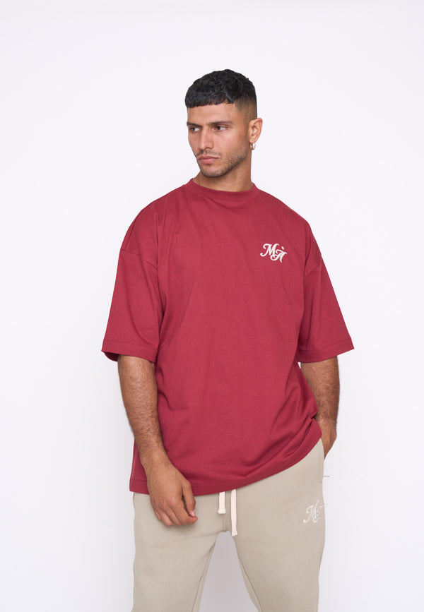 Multiply Spparel Oversize T-Shirt COMPETITION Ruby Wine Heißer Verkauf
