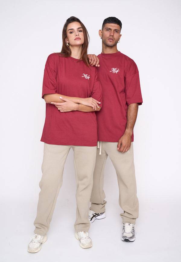 Multiply Spparel Oversize T-Shirt COMPETITION Ruby Wine Heißer Verkauf
