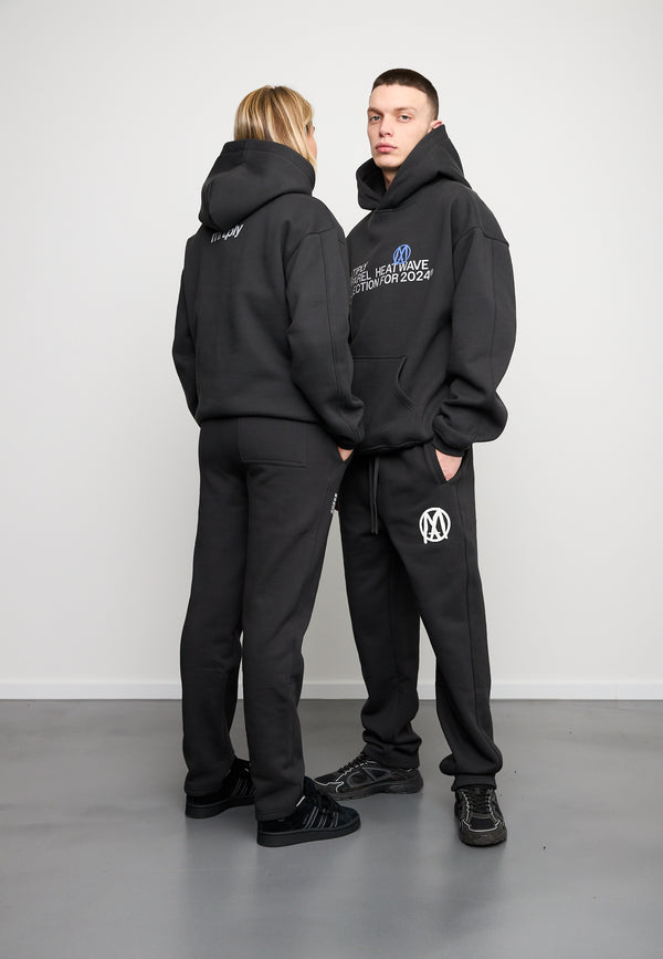 Multiply Spparel Oversize Hoodie APPAREL HEAT Black Soda Washed Online Outlet
