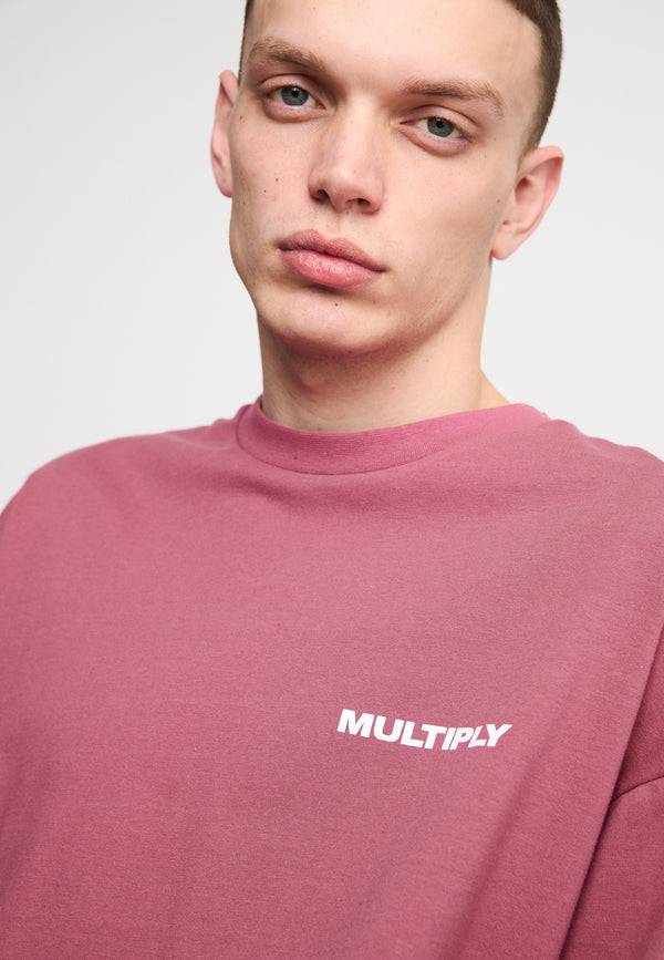 Multiply Spparel Oversize T-Shirt TAKE OFF Rose Wine Große Rabatte