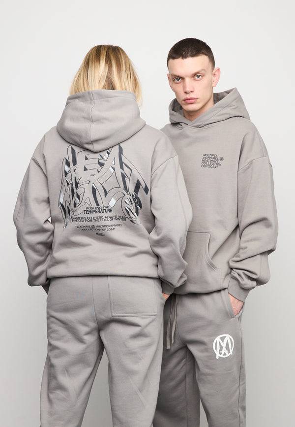 Multiply Spparel Oversize Hoodie TEMPERATURE Moon Mist