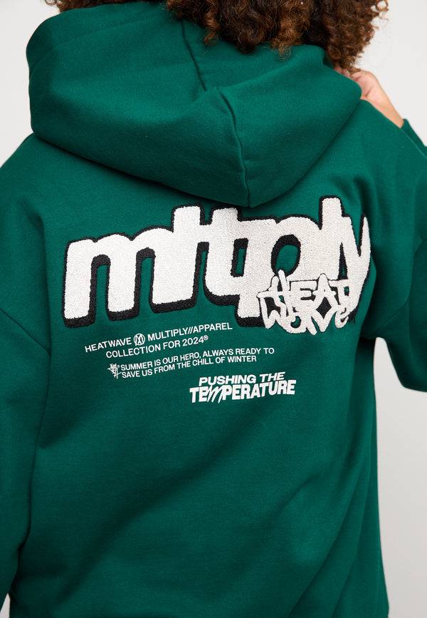 Multiply Spparel Oversize Zip Hoodie HEAT Botanical Garden Räumungsverkauf