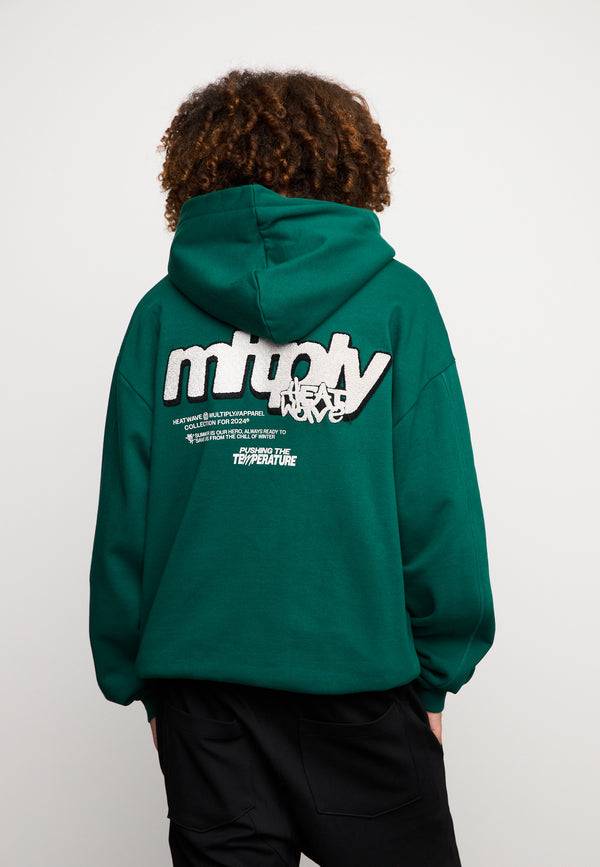 Multiply Spparel Oversize Zip Hoodie HEAT Botanical Garden Räumungsverkauf