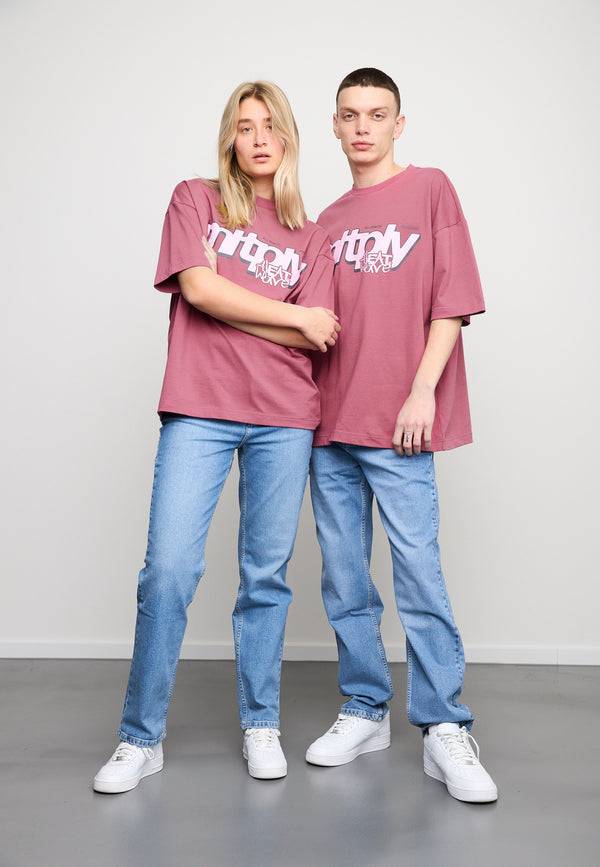 Multiply Spparel Oversize T-Shirt CLIMATE Rose Wine Tiefpreis