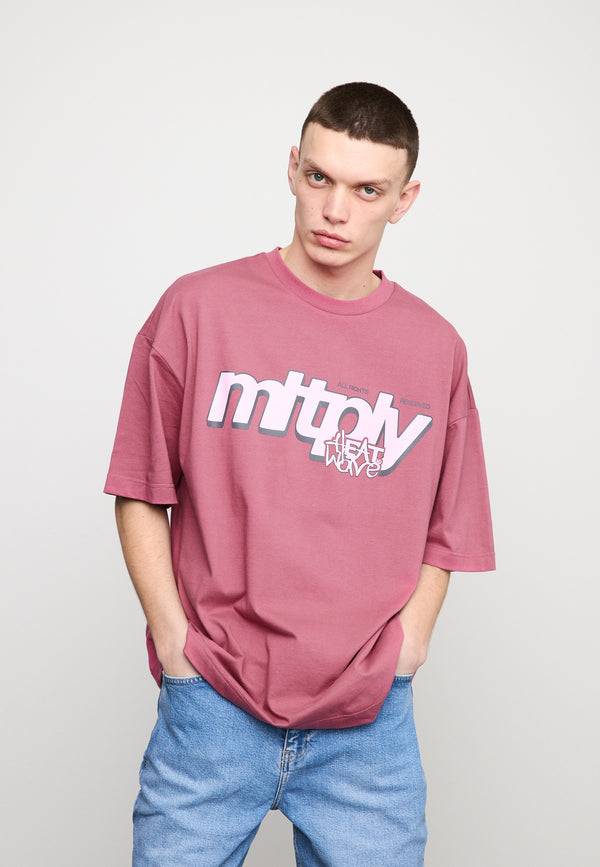 Multiply Spparel Oversize T-Shirt CLIMATE Rose Wine Tiefpreis