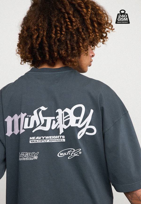 Multiply Spparel Oversize T-Shirt HEAVY Black Soda Kostenlose Rückgabe