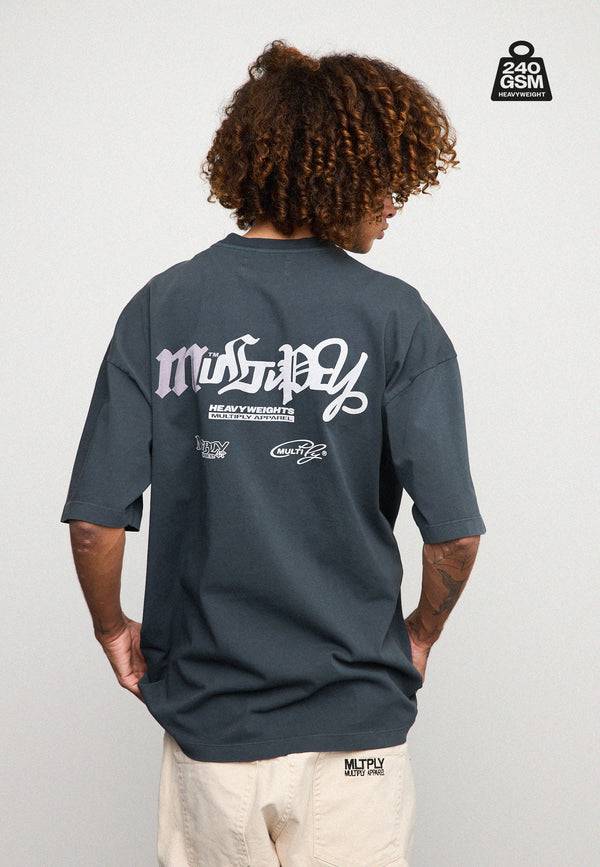Multiply Spparel Oversize T-Shirt HEAVY Black Soda Kostenlose Rückgabe