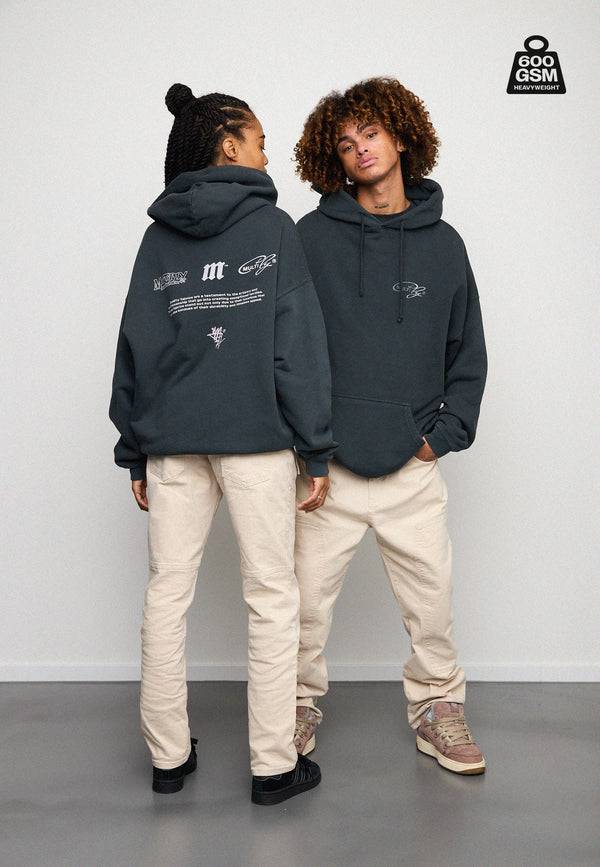 Multiply Spparel Oversize Hoodie WEIGHTY Black Soda Letzte 3 Tage