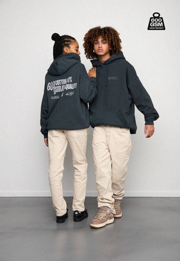 Multiply Spparel Oversize Hoodie HEAVY Black Soda Letzte 2 Tage