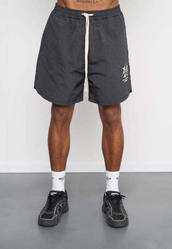 Multiply Spparel Woven Shorts SKETCH Black Soda Kostenloser Versand international