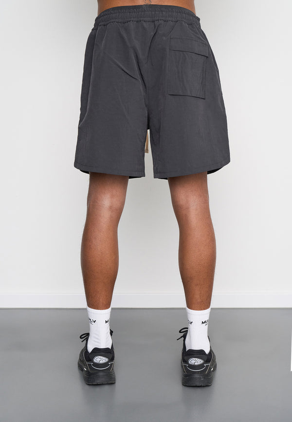 Multiply Spparel Woven Shorts SKETCH Black Soda Kostenloser Versand international