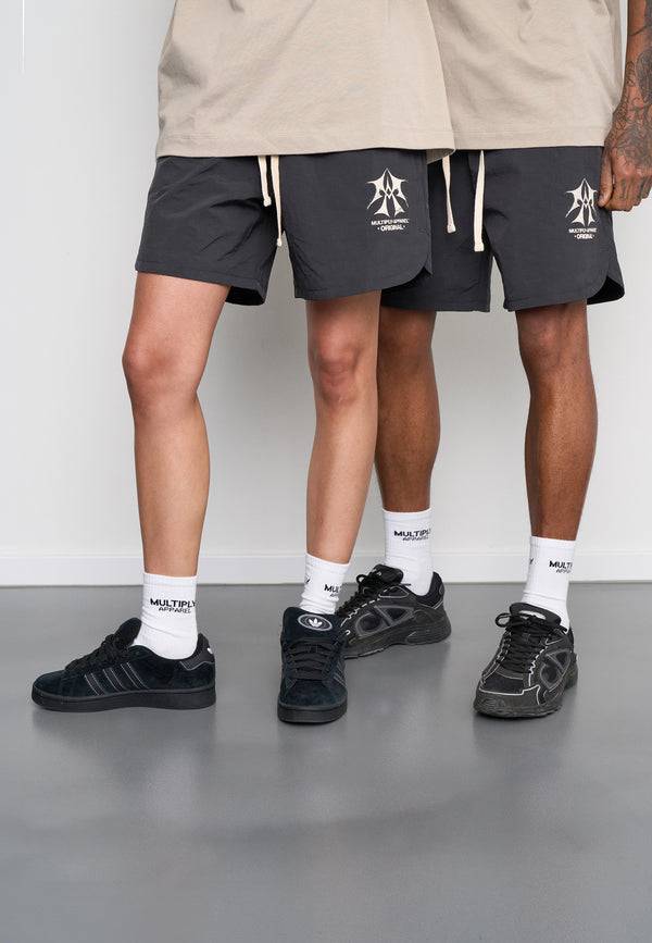 Multiply Spparel Woven Shorts SKETCH Black Soda Kostenloser Versand international