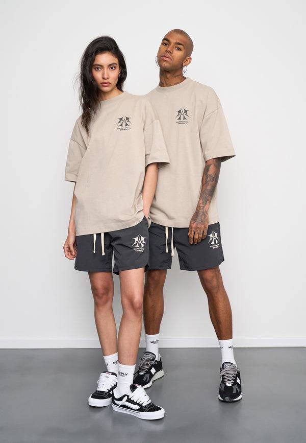Multiply Spparel Woven Shorts SKETCH Black Soda Kostenloser Versand international