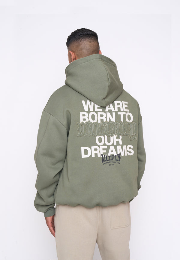 Multiply Spparel Oversize Zip Hoodie DEFENSE Four Leaf Clover Outlet
