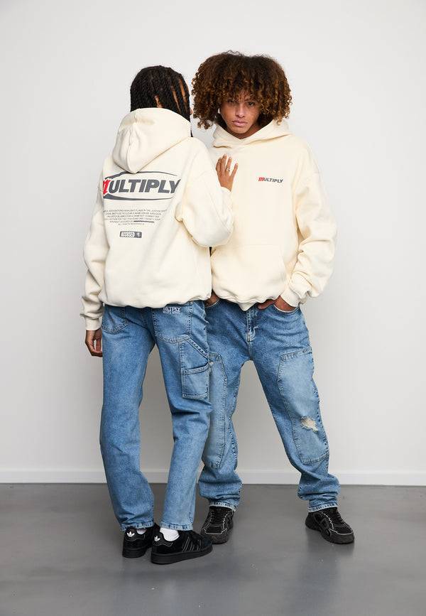 Multiply Spparel Oversize Hoodie ACCUSED Egret Hotsell