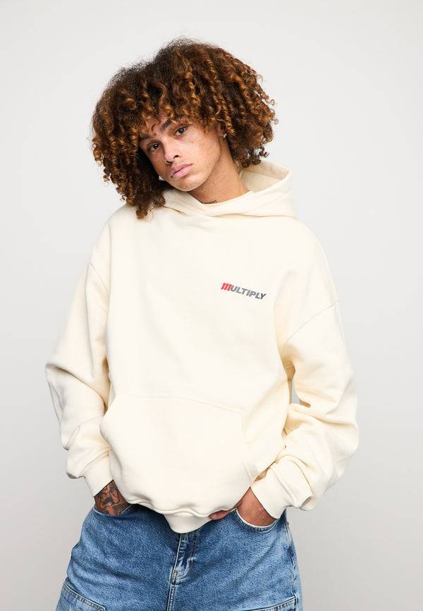 Multiply Spparel Oversize Hoodie ACCUSED Egret Hotsell