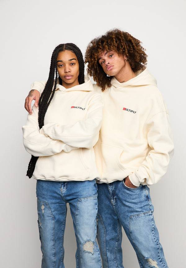 Multiply Spparel Oversize Hoodie ACCUSED Egret Hotsell
