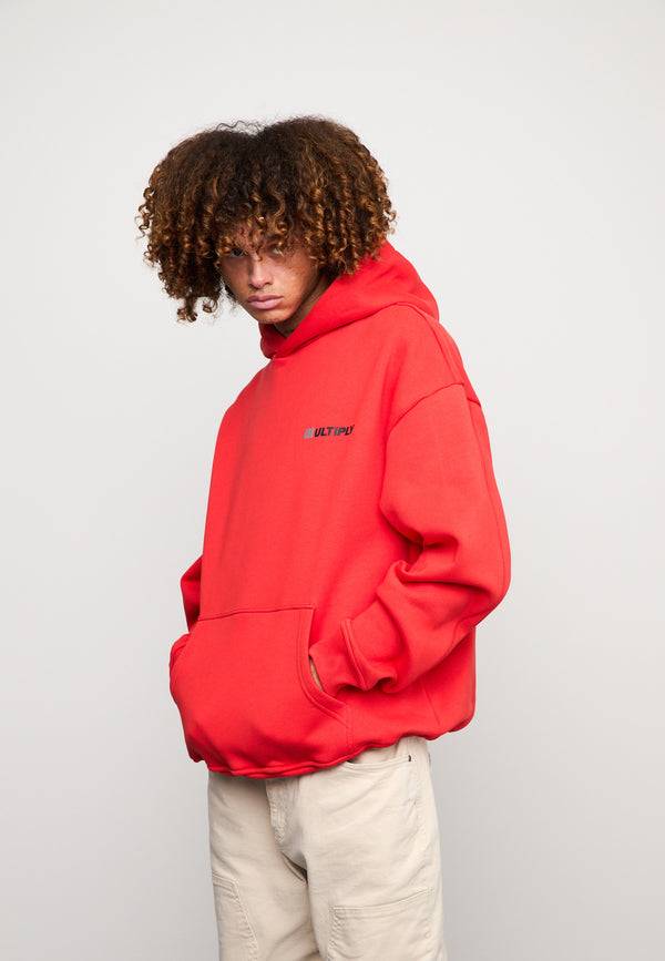 Multiply Spparel Oversize Hoodie ACCUSED Flame Scarlet im Angebot