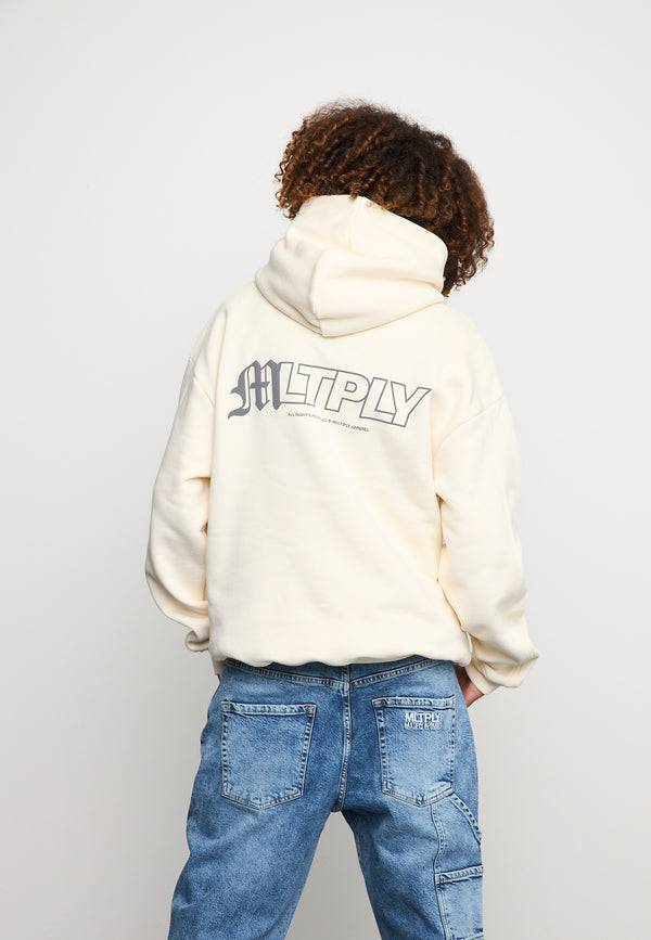 Multiply Spparel Oversize Hoodie COURT Egret Günstiger Verkauf