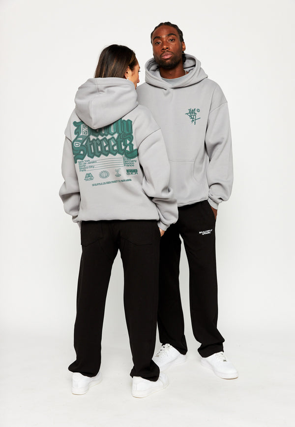 Multiply Spparel Oversize Hoodie DEADLY Ultimate Grey Fabrikverkauf