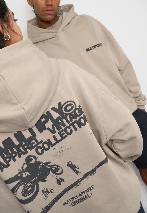 Multiply Spparel Oversize Hoodie DUST Vintage Khaki Kostenloser Versand