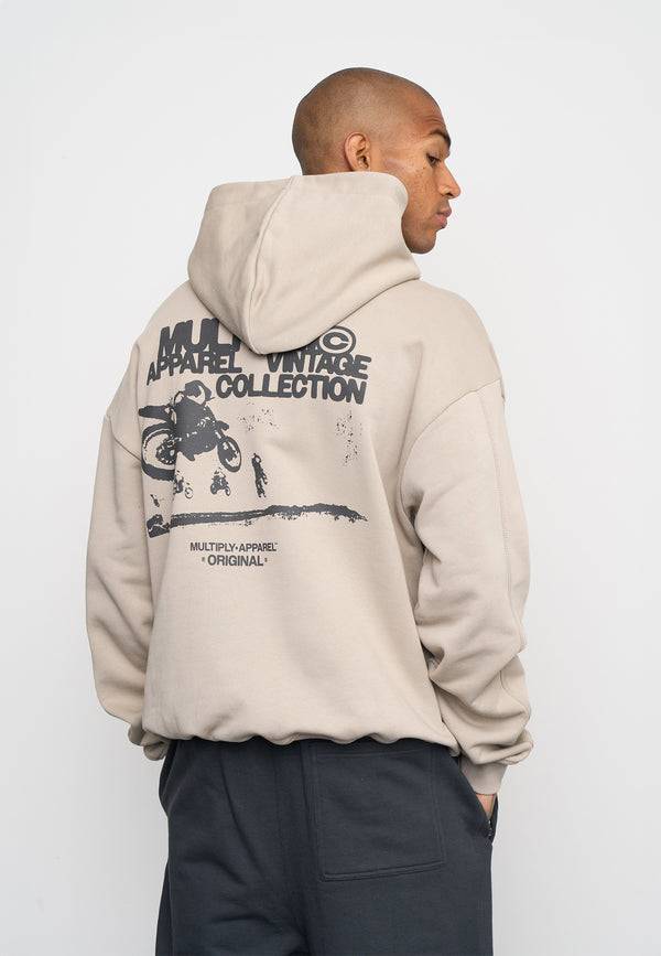 Multiply Spparel Oversize Hoodie DUST Vintage Khaki Kostenloser Versand