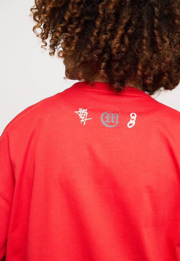 Multiply Spparel Oversize T-Shirt BAIL Flame Scarlet Limitierter Zeitrabatt