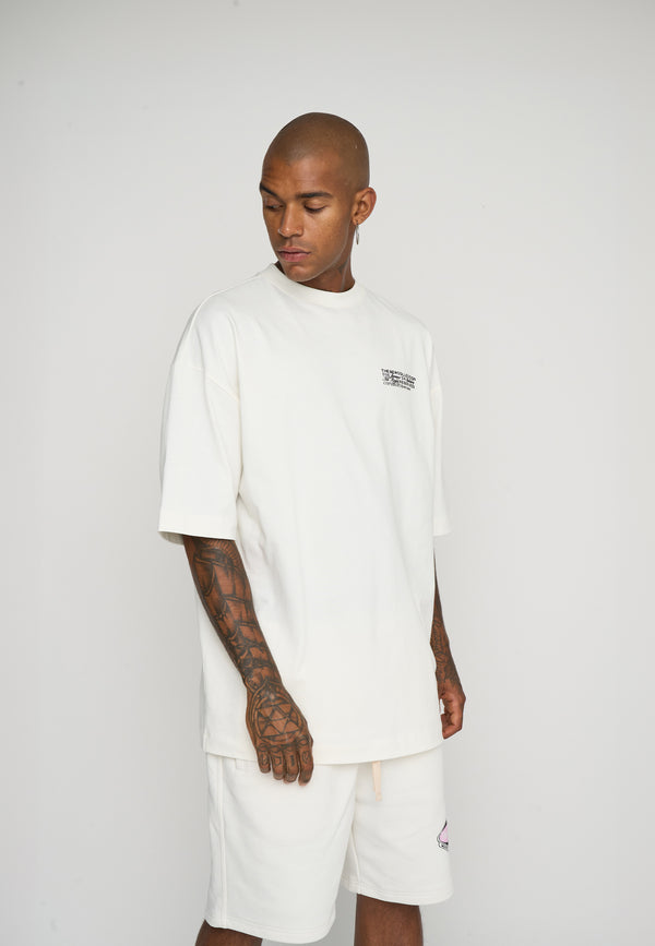 Multiply Spparel Oversize T-Shirt CREW Snow White Weihnachtsangebot