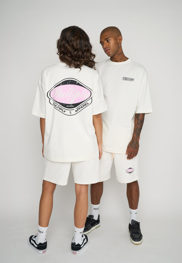 Multiply Spparel Oversize T-Shirt CREW Snow White Weihnachtsangebot