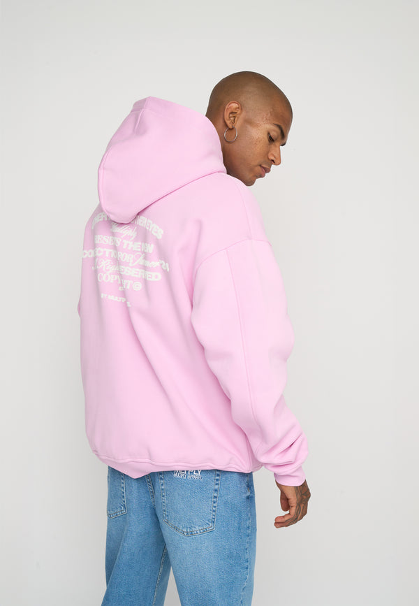 Multiply Spparel Oversize Zip Hoodie OTHER DAYS Pink Lavender Muttertagsangebot