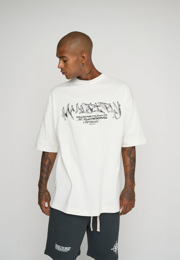 Multiply Spparel Oversize T-Shirt COMPANY Snow White Valentinstagsangebot