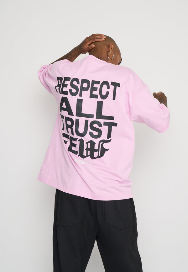 Multiply Spparel Oversize T-Shirt RESPECT Pink Lavender Jubiläumsangebot