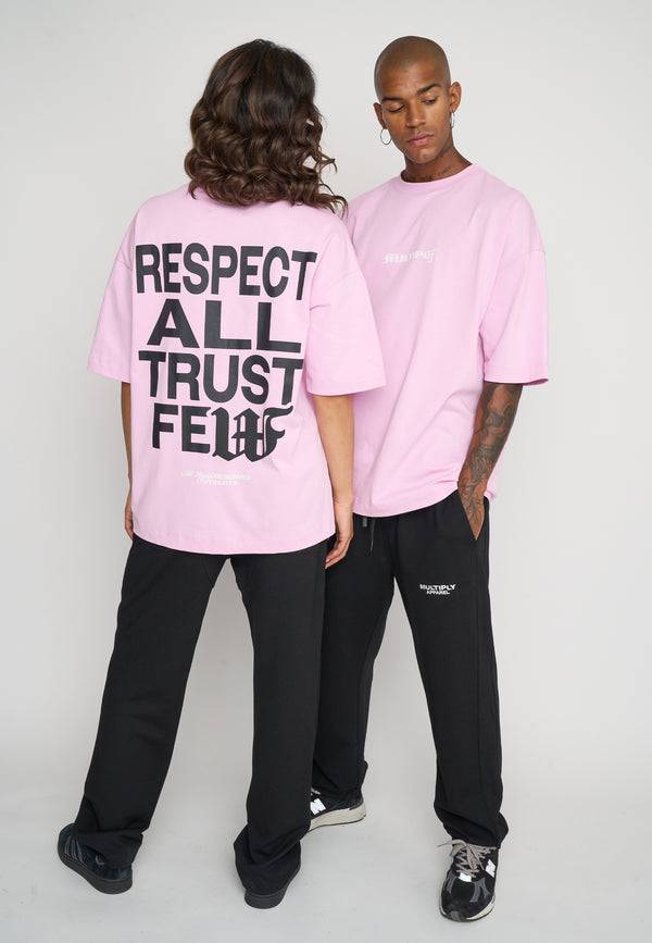 Multiply Spparel Oversize T-Shirt RESPECT Pink Lavender Jubiläumsangebot