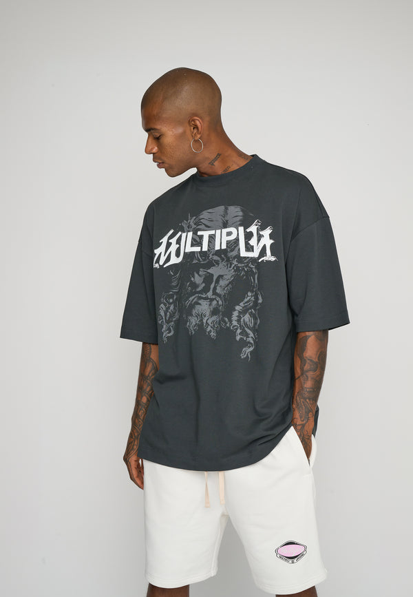 Multiply Spparel Oversize T-Shirt SACRED Black Soda Lagerräumung