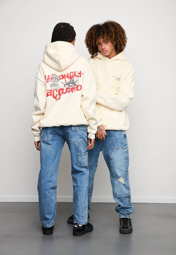 Multiply Spparel Oversize Hoodie INNOCENCE Egret Riesige Ersparnisse