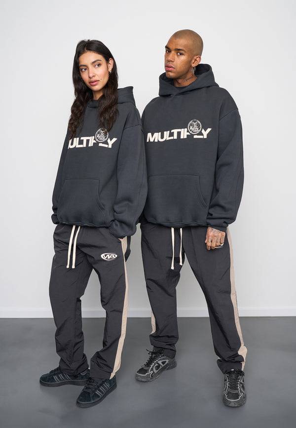 Multiply Spparel Oversize Hoodie VINTAGE Black Soda Washed Super Sparpreis