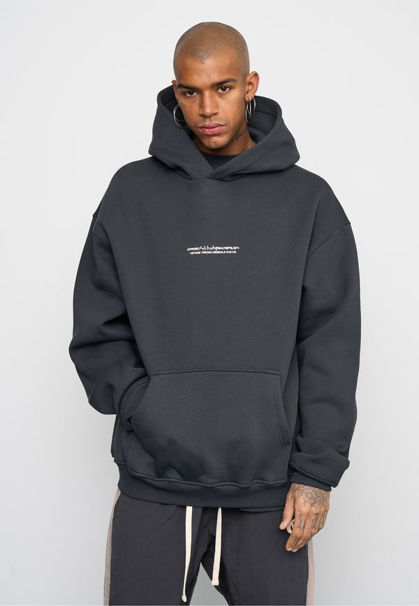 Multiply Spparel Oversize Hoodie V Visions Black Soda Washed Wochenangebot