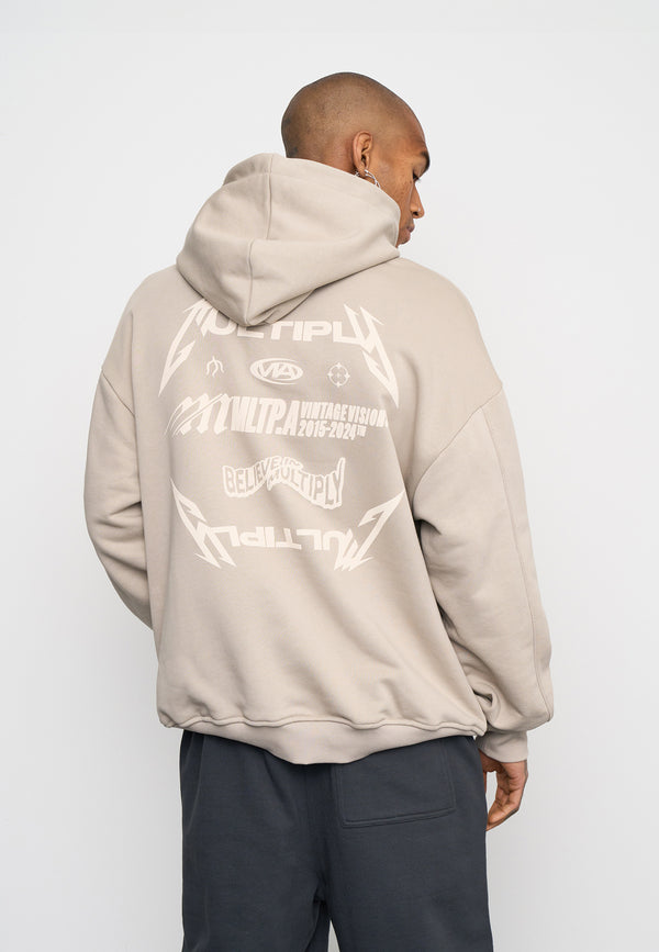 Multiply Spparel Oversize Hoodie NIGHT VISION Vintage Khaki Letzte 2 Tage
