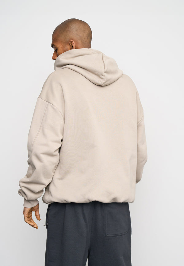 Multiply Spparel Oversize Zip Hoodie ANTIQUE Vintage Khaki Letzter Tag