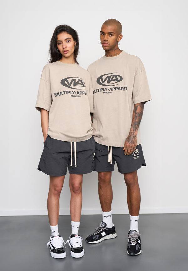 Multiply Spparel Oversize T-Shirt GRIND Vintage Khaki Bis zu 50% Rabatt