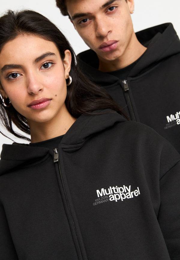 Multiply Spparel Oversize Zip Hoodie IMPACT Black Soda Washed Bis zu 55% Rabatt