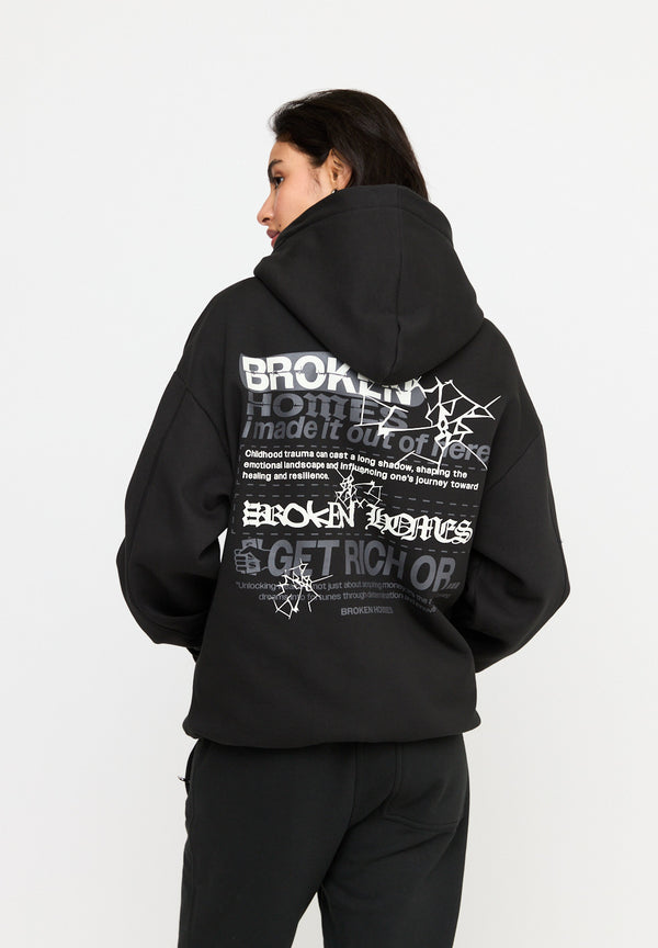 Multiply Spparel Oversize Zip Hoodie CUSTODY Black Soda Washed Discount Store für neue Produkte
