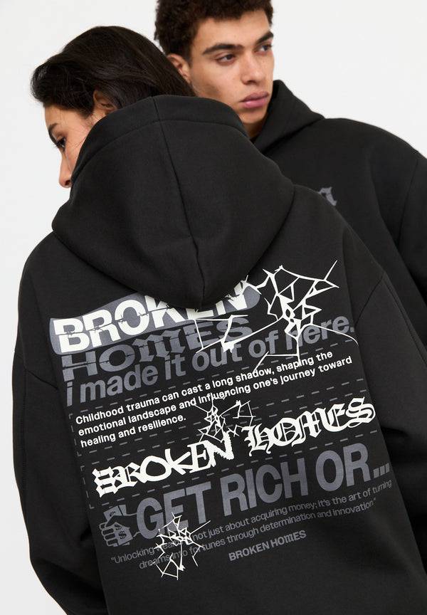 Multiply Spparel Oversize Zip Hoodie CUSTODY Black Soda Washed Discount Store für neue Produkte