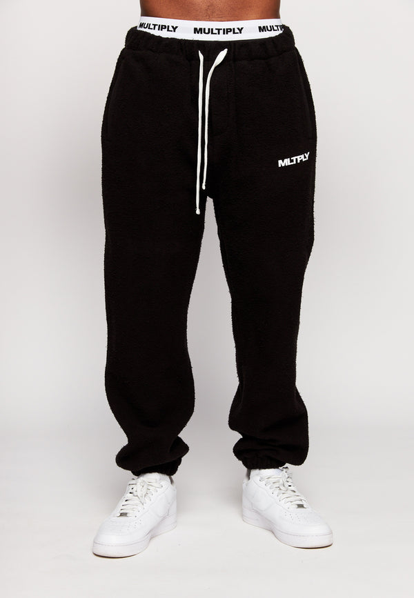 Multiply Spparel Jogger BRUSHED Black Super Rabatt