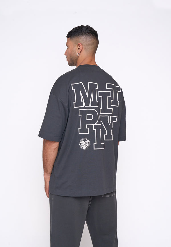 Multiply Spparel Oversize T-Shirt ELISION Black Soda Riesige Rabatte