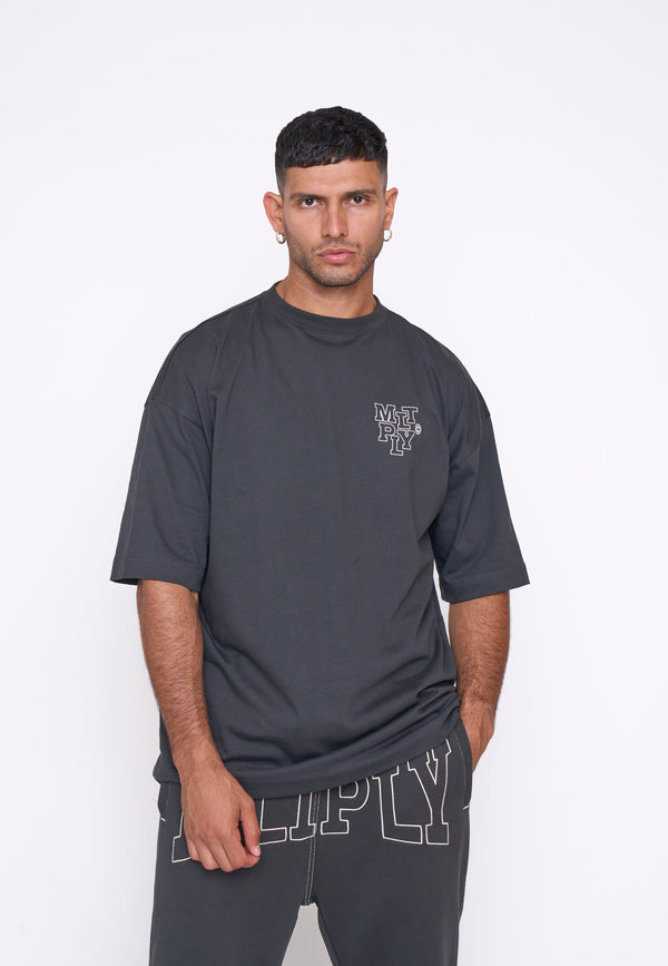 Multiply Spparel Oversize T-Shirt ELISION Black Soda Riesige Rabatte