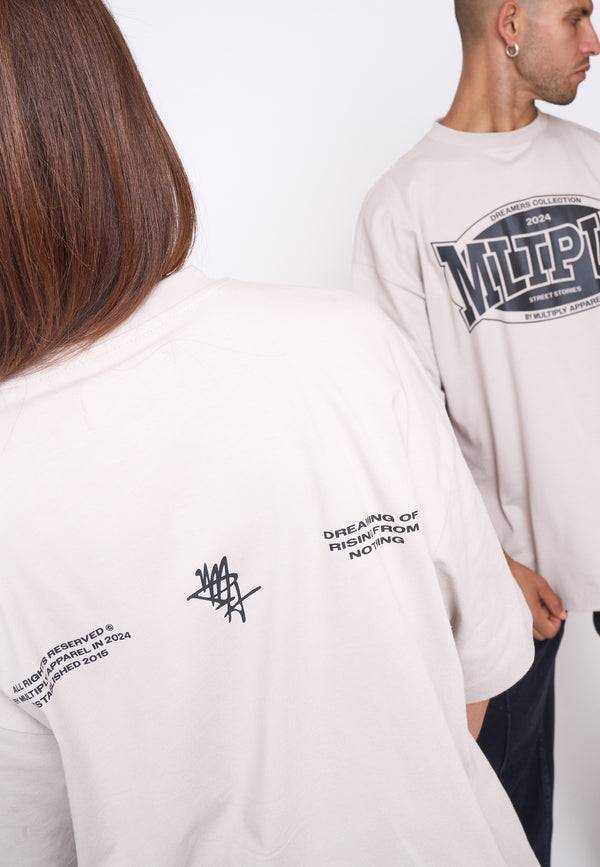 Multiply Spparel Oversize T-Shirt SPIRIT Dove 50% Rabatt mit kostenlosem Versand