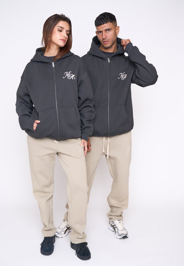 Multiply Spparel Oversize Zip Hoodie HERO Black Soda Kostenloser Versand international