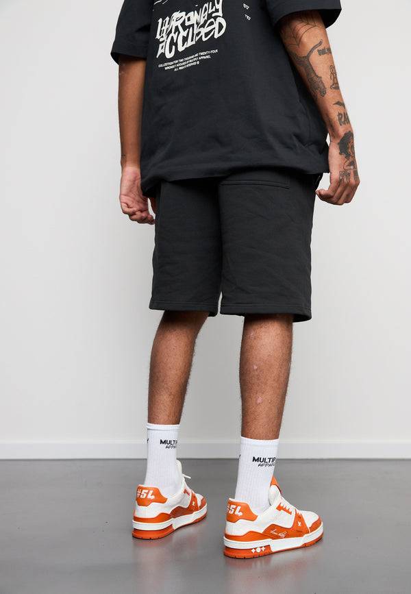 Multiply Spparel Shorts CONVICT Black Soda Washed Im Verkauf